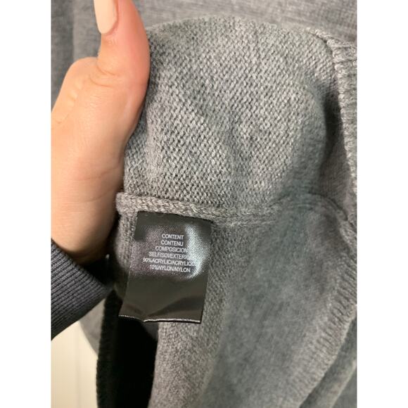 WAYF Womens Lola Sweaterdress Mock Neck Mini grey‎ dress size XS NWT - Picture 3 of 3